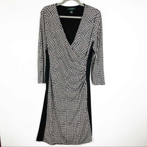 Lauren Ralph Lauren Dresses & Skirts - Lauren Ralph Lauren Color Block Houndstooth Dress